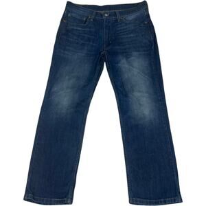 Levi's 514 Straight Fit Flex Jeans Burch Dark Wash Men's 34x30 Clean Boy Preppy